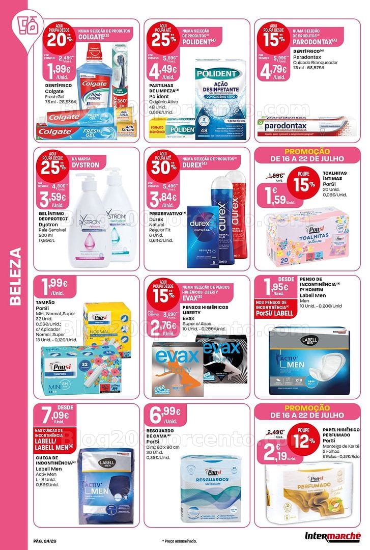 Antevisão Folheto INTERMARCHÉ Contact Promoções de 16 a 22 julho